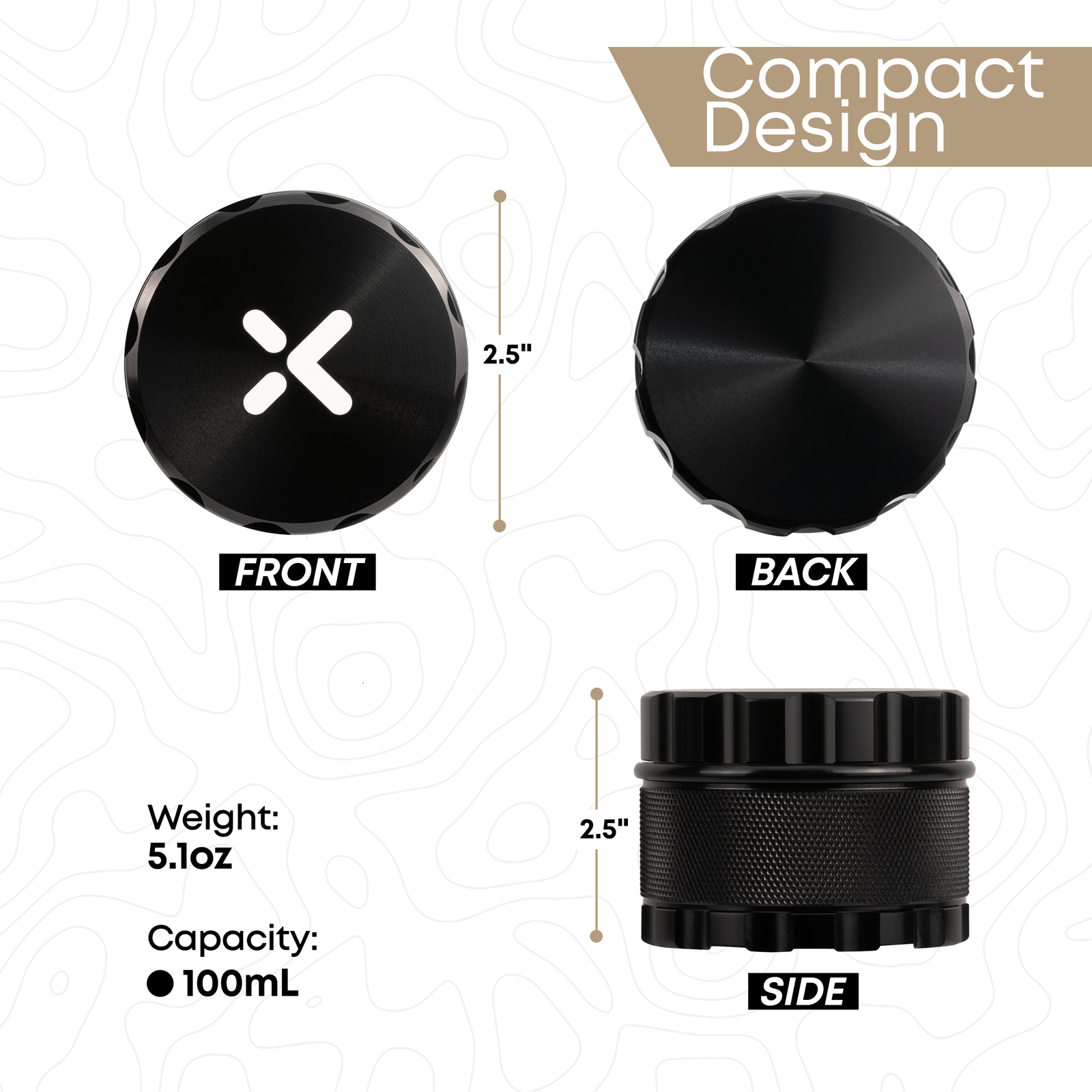 X-Bit 6 PCS Grinder 2.3" - Image 10